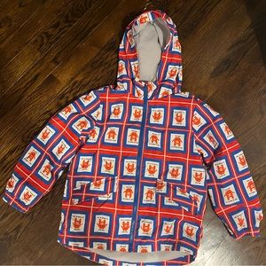 5/6T gently worn Balabala robot jacket (fleece lined); hooded, light